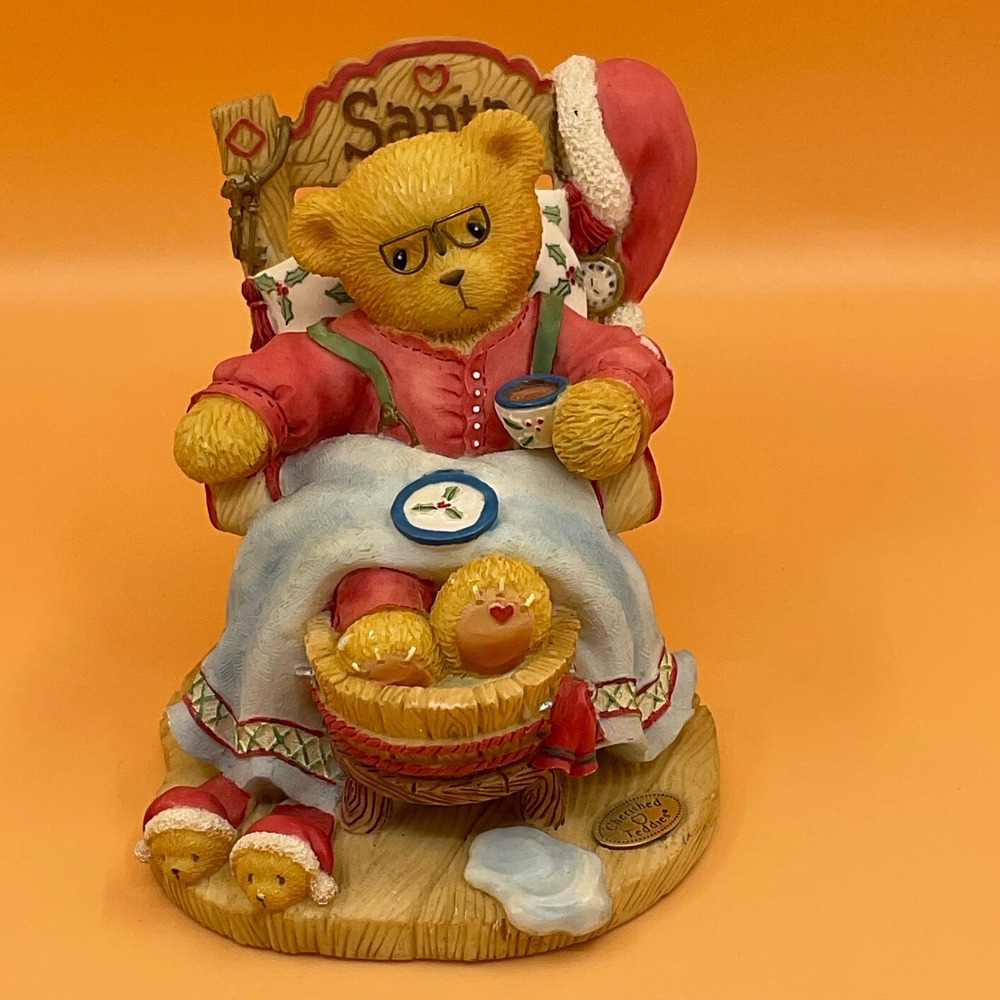 Santa Cherished Teddies‎ A Little Holiday R R 1998 Limited Edition Enesco
